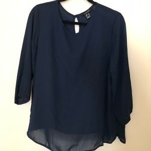 Cute Dark blue blouse